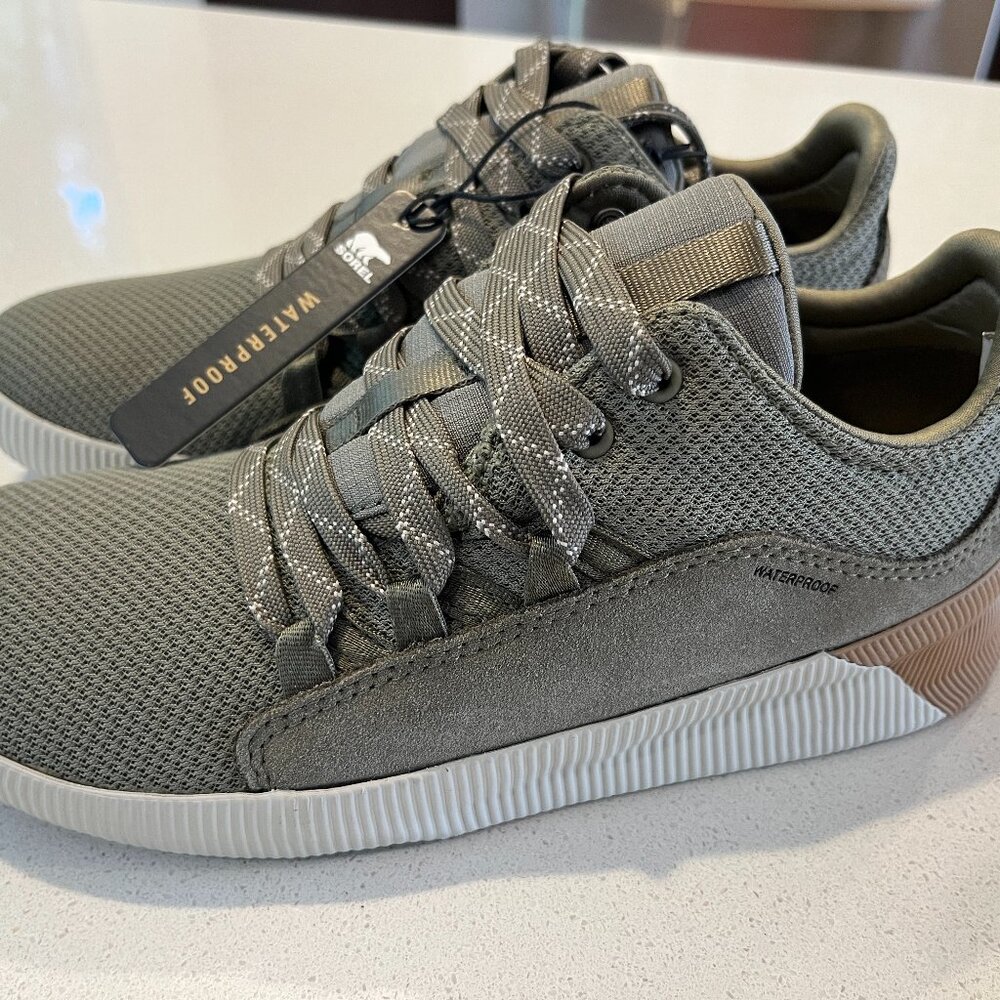 Sorel Out N About Plus Waterproof Sneaker, Sage (NEW IN BOX)